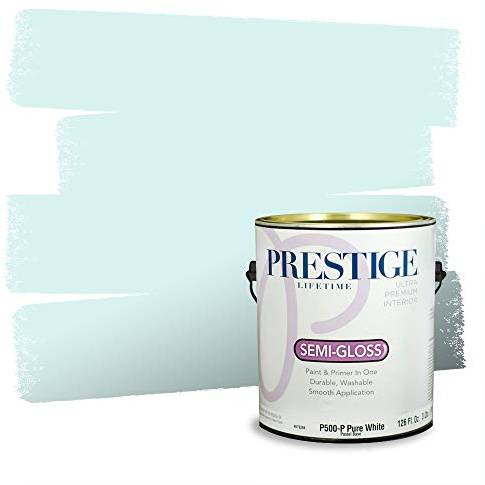 PRESTIGE Paints P500-P-5004-9AVP Paint and Primer In One, Icy Blue, 1 gallon