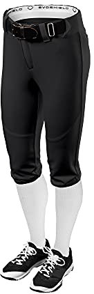 EvoShield girls Evoshield Girl's Fx Low Rise - Black Pants, Black, X-Large US