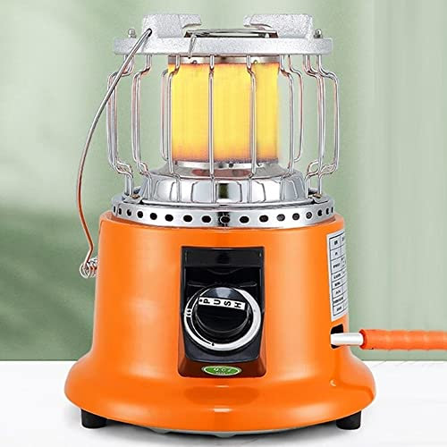 JOJAN Portátil Calentador De Gas, Calefactor para Exteriores, Calefactor De Espacio Cerámico con Mango De Estufas, Calefactor De Gas Compacto Y Liviano (Color : Liquefied Gas, Size : +5m Pipe)