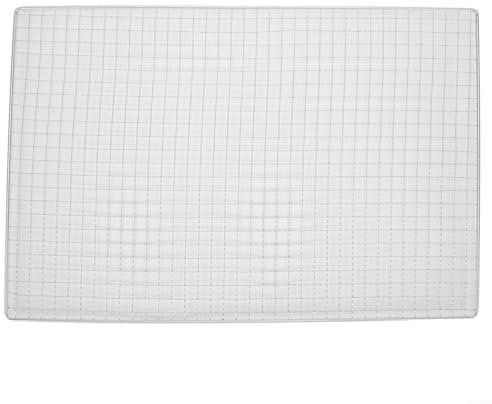 Parrilla para barbacoa, malla de acero inoxidable, rejilla de alambre, red de repuesto, para campamento/barbacoa/exterior/picnic (45 x 30 cm)