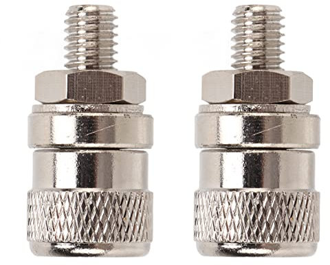 ANKROYU 2 pièces borne de courant M8x35mm, connecteur de bornes en laiton plaqué, pièces électroniques de résistance à l'usure à forte conductivité pour équipement industriel