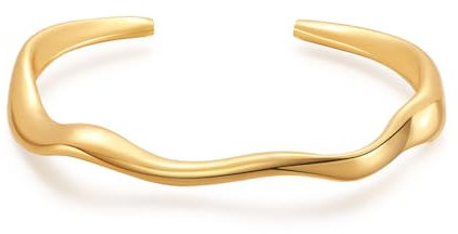 RIXERKOC Armreif Gold Damen Teardrop Manschette Armbänder für Frauen einstellbar 18K Gold plattiert klobige offene Manschette Armreif Armbänder