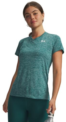 Under Armour Womens Tech Twist V-Neck T-Shirt Green M