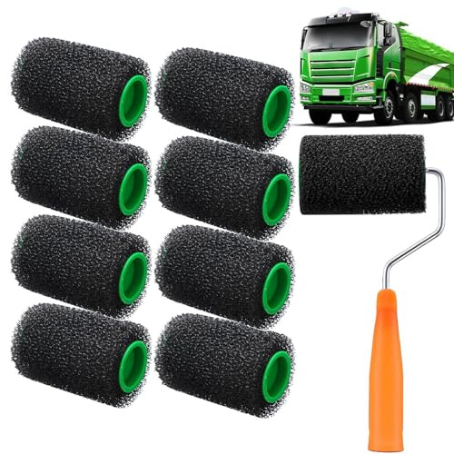 Qfdiwr Rullo strutturato per pittura | Pennello a rullo per uso domestico | Rullo antiscivolo strutturato per decorazione della parete, bagno, terrazza e garage