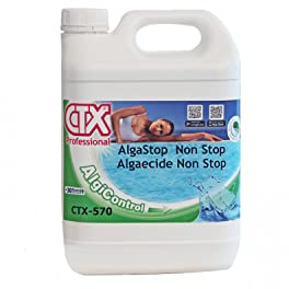 AcquaHome CTX-570 ANTIALGA Non SCHIUMOGENO per Piscina - ALGASTOP 5 L - FLUIDRA - Spa IDROMASSAGGIO