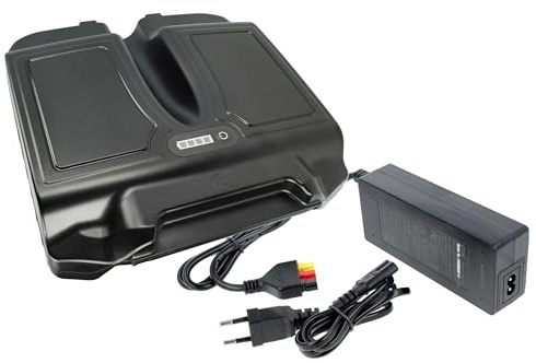 EXTENSILO Akku kompatibel mit Powakaddy Freeway 2 Elektro-Trolley Caddy (40800 mAh, 14,8 V, Li-Ion, inkl. Ladegerät)