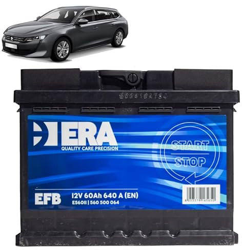 Batteria 60Ah EFB per Peugeot 208 II 1.5 1.6 BlueHDi Hdi gasolio 2012-2019