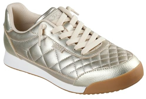 Skechers Bobs Billie Wild - Tenis cómodos para Mujer, Dorado (Gold PU), 40 EU