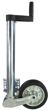 Automatik Stützrad Schwerlast mit Rangiergriff 500kg extra lang PKW Anhänger Trailer Rad 225x65mm