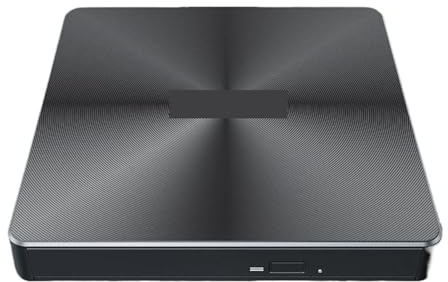 TRDEWR Portable 5 CD R/RW ROM DVD RAM DL Disk Reader Burner Player Recorder External Optical Drive Case Box For PC Laptop Hdmi1080p Port(B Blu-Ray 100G)