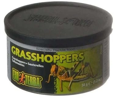 Exo Terra gekochte Grashüpfer aus der Dose, Einzelfuttermittel für Reptilien, 34g