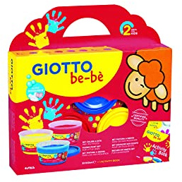 Giotto be-bè Set pintura a dedos, 100 ml, estuche 3 unidades y accesorios