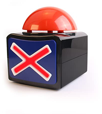 BEAN LIEVE Gioco Responder con Luci E Suoni - Tasto Responder per I Giochi, Responder Rosso per Le Aule degli Adulti E Bambini