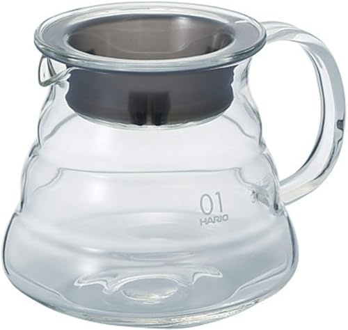 Hario V60 Glass Range Coffee Server, 360ml, Clear