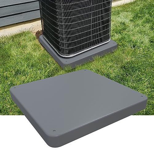 Mxclimate Equipment Pad for HVAC Systems,Ductless Mini Split Air Conditioner,24x24x2Plastic Condenser Unit Pad