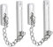 Litensh Door Chain Lock, Türkettenschloss, Edelstahl Türkettenschloss, Türkette Sicherheitsschloss, Kette Türschutz Schloss Riegel Schiebeschloss für Hotel Familie Innentüren (1, Silber)