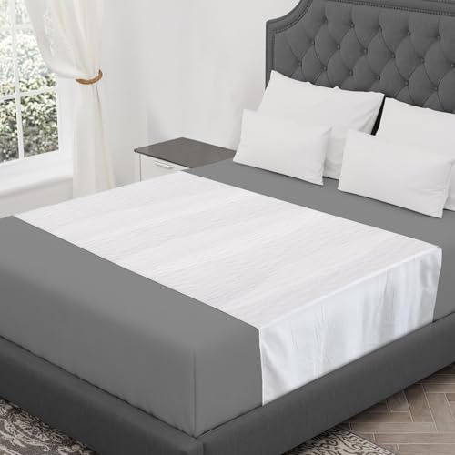 CoolShields Waterproof Bed Pads Incontinence 60 x 36 (Queen) Washable Reusable Mattress Protector Bedwetting Pad for Kids, Adults, Elderly, and Pets （Pack of 2）