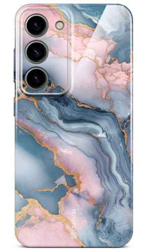 ONEFLOW Bliss Cover per Samsung Galaxy S23, effetto marmorizzato, con protezione per fotocamera, motivo marmorizzato, colore: oro rosa e grigio