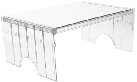 FUNNETOYU Organizzatore Multilivello Espandibile e Impilabile per Frigorifero Regolabile in Pet Design per Armadio Cucina e Dispensa