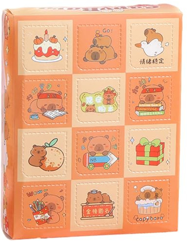 Julkalender 2025 12 rutor söt capybara-tema adventskalender mini harts capybara-modell för barn vuxna