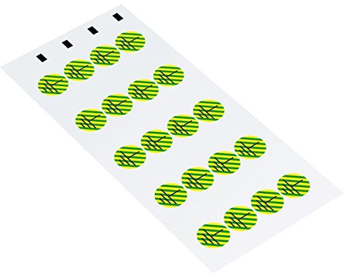 LEMAX® Leiterkennzeichen Schutzleiter Erde,RoHS-konform,Polyesterfolie,Ø12,5mm,20/Bogen