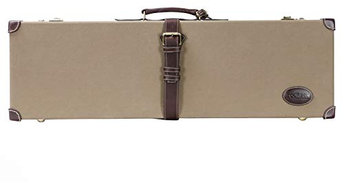 TOURBON Canvas and Leahther Deluxe Shotgun Ammo Box - 200 Cartridges … (Khaki - Gun Case)