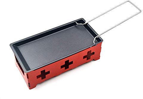 Venus valink Milk Cheese Portable Non-Stick Metal Cheese Raclette Oven Grill Plate Rotaster Baking Tray Stove Set Kitchen Baking Tool, Cheese Plate Set Cheese Tray Bakeware Pan