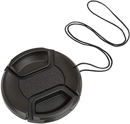 AIHG Universal Center Pinch Snap-on Front Lens Cap 40.5mm 46mm 49mm 52mm 55mm 58mm 62mm 67mm 72mm 77mm 82mm for choose For Canon Nikon Sony Pentax Olympus Fuji Camera with String (82mm)