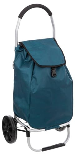 5five - Chariot de Course Pliable 2 Roues Modern Color Bleu pérole