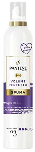 Pantene Pro-V Spuma Volume Perfetto, Nutriente E Termoprotettiva, Con Biotina, Corposità E Morbidezza Per Tutto Il Giorno, Senza Effetto Cartone, 200 ML