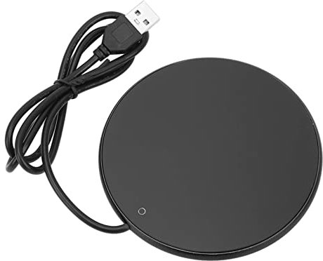 Wakects Chauffe-Tasse Intelligent USB, Réchauffe-Tasse à Café avec Tactile et Température Constante, Dessous de Verre Chauffant pour Boissons Chaudes 10,3cm Dia