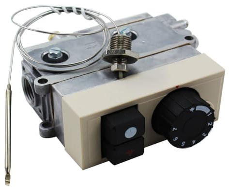 Thermostat de contrôle du gaz, 710 - Valve de contrôle de la température du gaz 120-200 degrés Celsius - Pièce de rechange