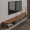 Pmnianhua Mueble de TV colgante para TV, mueble bajo para TV, banco de televisión, armario multimedia de pared, gran almacenamiento con 1 puerta y 2 armarios para salón, dormitorio y oficina (120 cm)