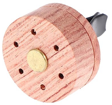 Gogogmee Aromatherapie-Diffusor aus Holz für ätherische Öle Naturmaterial kompakt tragbar geräuschlos für Schlaf Meditation und Entspannung rund Palisander