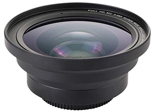 Jrifedptry Professional 37mm Macro+72mm Wide Angle Lens 0.39X Full HD for 4K Camcorder