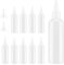 Yukaiwn Squeezy Bottles with Nozzles, 12 PCS Plastic Squeeze Condiment Bottles, 100ml Small Sauce Bottle Clear Plastic Liquid Dropper Dispensing Containers with Funnels for Sauce Lotion(120ml)