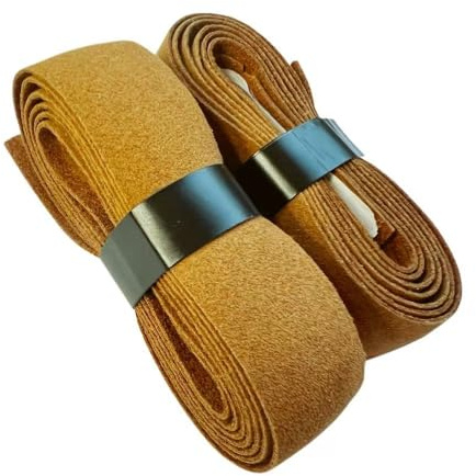 5 Pack 2-in-1 Tennis Racket Suede Fabric Replacement Grip, Soft Dry Feel Anti-Slip Sweat-Absorbing Durable Handle Wrap, Suitable for Pickleball Badminton Baseball Squash Rackets Tape (5 Pack)