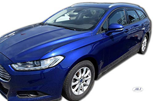 J&J AUTOMOTIVE | Windabweiser Passend Für Mondeo 5-Türer ab 2015 Kombi, Heko Regenabweiser, Getönt, Set 4-Teilig, Vorne, Hinten, Aerodynamisch
