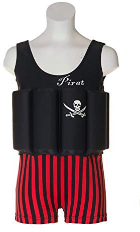 Beverly Kids Jungen Captain Jack Uv-bojenbadeanzug, Schwarz, 116