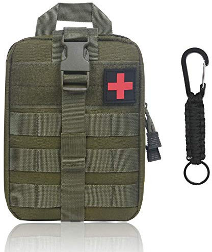 Flintronic Smontabile EMT Borsa di Primo Soccorso Sacchetto Emergenza Tattica Medico Pacco per Campeggio Paintball Arrampicarsi Escursionismo