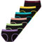 INNERSY Mädchen Unterhosen Baumwolle Teenager Unterwäsche Sport Slip Panty Schwarz 6 Pack (10-12 Jahre, Buntes Schwarz)