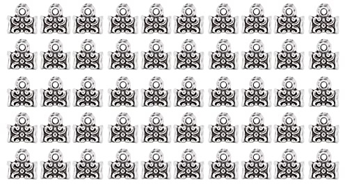 50st Viking hårpärla Skäggpärla Antik Silver Vintage Dreadlocks för Halsband Armband Smycken Hårfläta pärlor DIY Craft