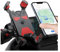 JNNJ Handyhalterung Motorrad, 360° Drehbar Outdoor Handy Fahrradhalterung, Universal Handy Halterung Fahrradlenker Mit Diebstahlschutz-Klemme Für Motorrad(Rot)