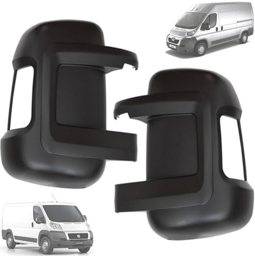 Twowinds - Calotta Specchietto Retrovisore 735424438 Compatibile con Fiat Boxer Jumper Ducato (a partire dal 2006) - Lato Sinistro e Destro - 735424437 - Copertura Braccio Specchio Corto (set di 2)
