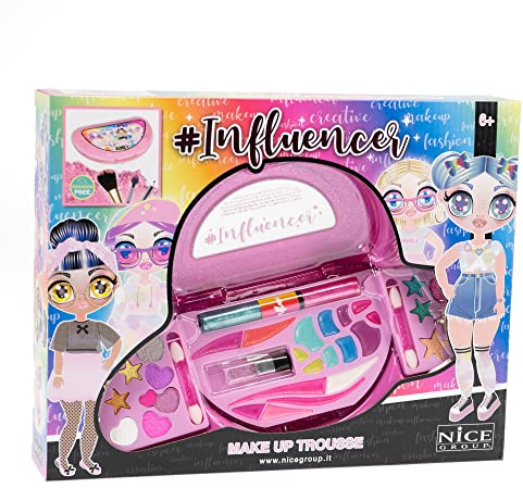 Nice Group - Influencer Trousse Make Up, Set di Trucchi e Smalto per Bambini