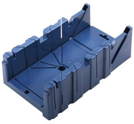 Weytoll Multifunctional Woodworking Miter Saw Box Miter Saw Holder Saw Storage Mitre Box Back Saw Box 45 Degree/22.5 Degree/90 Degree Plastic Saw Box Medium Miter Saw Cabinet - 6Saw Not Included W