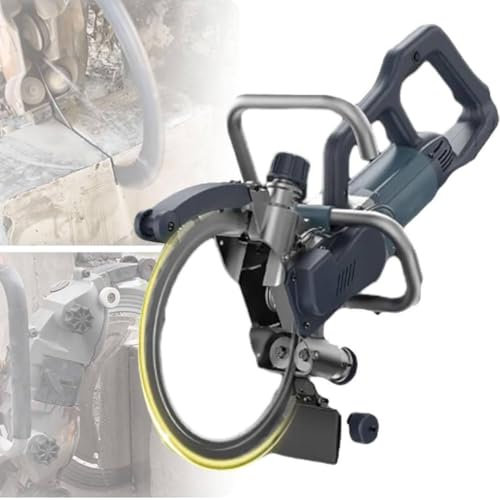 8800W/9500W Electric Ring Saw Wall Groove Chaser Cutting Machine, Concrete Wall Cutting Machine, 27cm/10in Cut Depth, for Granite, Wood, Concrete, Ston,9800W