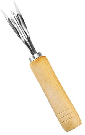 Cabilock 7pcs Cortador De Piña Removedor Ojos Pelador Piña Acero Inoxidable Mango Madera Práctico