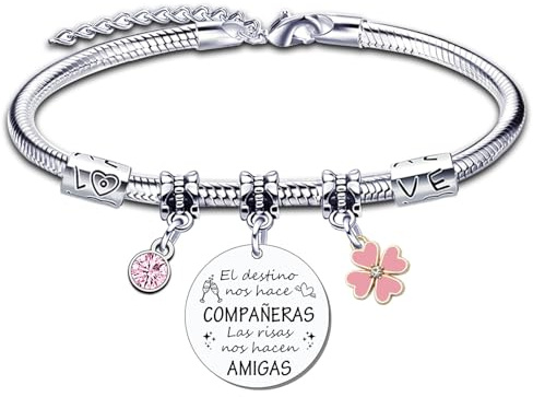 YJYJZX Regalos Amigos Pulsera Regalo Amiga Pulsera regalo personalizado y divertido compañeros de trabajo Regalo Compañera Trabajo Regalo Despedida Compañera de Trabajo Regalos para Amigas (0)