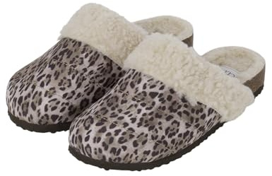 Women'secret Zapatillas de casa Colección Homewear Animal, Accesorios Mujer, Brown Print, 38 EU